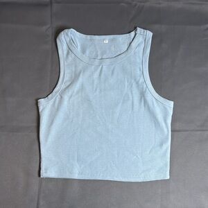 Women’s Fashion Crop Top Tank Top. Baby Blue. US Medium. NEW (W/O Tags).